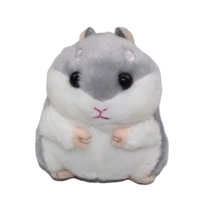 พวงกุญแจตุ๊กตาขนหนูแฮมสเตอร์ยัดไส้ของเล่นรูปสัตว์หนูแฮมสเตอร์น่ารักกระเป๋าเป้สะพายหลังน่ารักจี้ตุ๊กตาขนนุ่มปอมปอมปอมกำมะหยี่พวงกุญแจ3D - Product Image 1