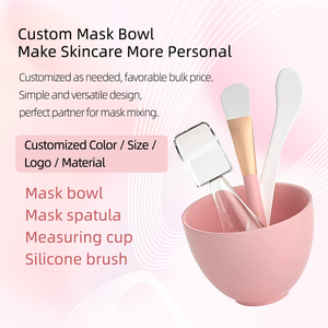 Juego de Tazones de <span class=keywords><strong>Silicona</strong></span> 4 en 1 para Mascarillas Faciales - Tazón <span class=keywords><strong>Profesional</strong></span> para Mezclar Mascarillas con Espátula y Brocha para Salón de Belleza - Product Image 2