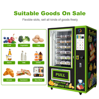 Distributeur automatique réfrigéré Miracle Lift Combo pour salades de fruits, idéal pour les centres commerciaux