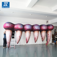 Décoration géante gonflable personnalisée en forme de crocs, accessoires gonflables publicitaires pour événements extérieurs et scènes d'Halloween