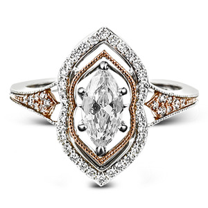 Anello da Donna con Grande Zirconia Cubica Taglio Marquise, Gioiello alla Moda - Product Image 2