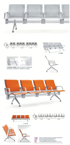 Fabricante de Sillas de Espera con Cojín de PU, Silla de Acero Inoxidable para Aeropuerto, Asientos para Sala de Espera - Product Image 5