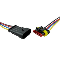 Connecteur de câble à 4 broches, connecteur de fil électrique étanche scellé, ensemble de fiches, connecteurs automobiles pour kit de voiture, fournitures de moto