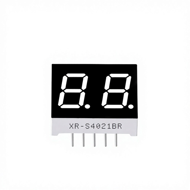 0.4 Inch 2-Digit LED Numeric Tube Display with Red Blue White Lights Common Cathode & Common Anode Mosaic Mounting