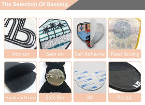 Patch en tissu personnalisé avec logo 3D, style plage estivale, patch brodé coloré personnalisé, à appliquer au fer - Product Image 4