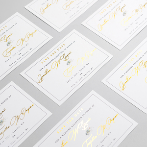 Tarjetas Postales Personalizadas con Lámina Dorada al por Mayor, Tarjetas de Boda con Foto Personalizada, Papelería para Bodas, Tarjetas de Agradecimiento para Pequeñas Empresas - Product Image 3