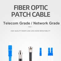 Kabel Patch SC APC Singlemode G657A1 Serat Optik Jumper Jaket LSZH Stabilitas Tinggi untuk Proyek FTTH