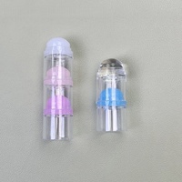Mini tampon en silicone pour nail art avec racloir, doux, lavable, pour manucure française DIY, outil de transfert d'impression