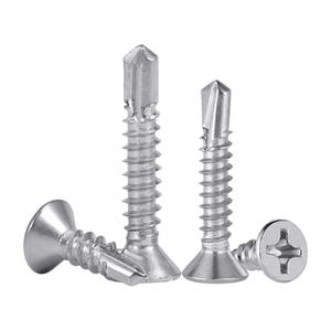 DIN <span class=keywords><strong>7504P</strong></span> Tornillo autoperforante Cruz Phillips Cabeza plana Acero inoxidable para materiales de cobre de latón de plástico Varios Sizes-M3 M4 M8 - Product Image 6