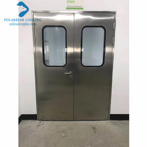 Puertas de tráfico oscilantes de acero inoxidable, doble hoja para cocina, 2022 - Product Image 4