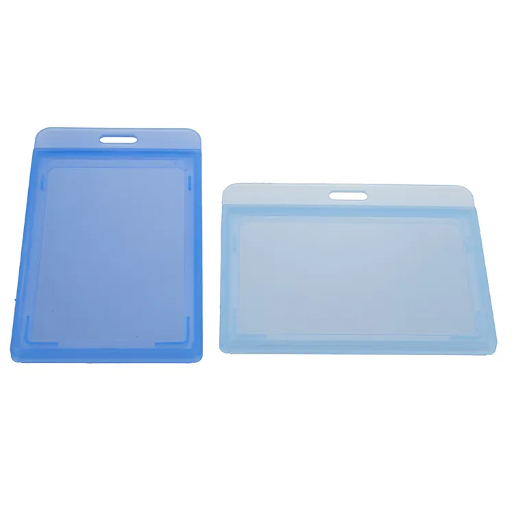 Plastic Waterproof Transparent Work Badge Holder PVC Protector Card