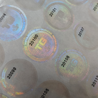 Etiqueta de Código de Barras en Rollo, Personalizada de Fábrica, Etiqueta de Número de Serie, Adhesivo de Garantía con Holograma, Material PET