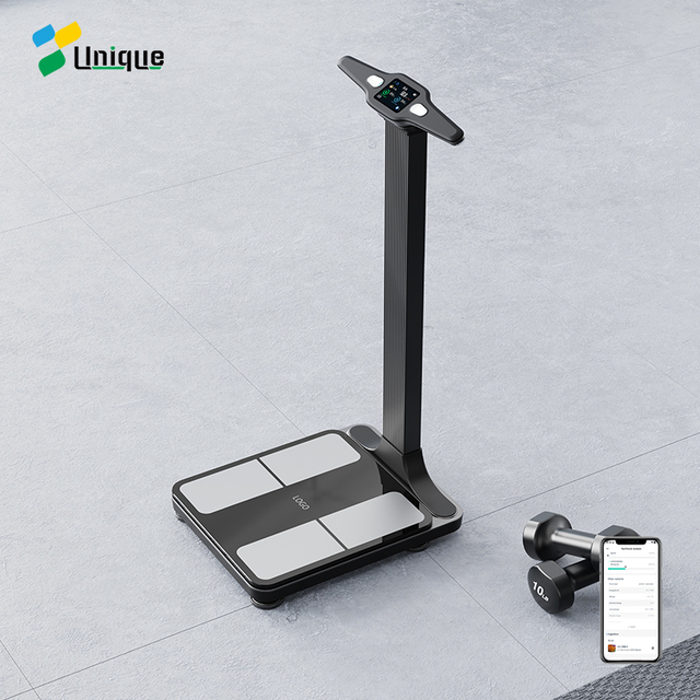 Unique Smart Scale Composition Monitor BIA-Bioelectrical 8 Sensor Body High Accurate Digital Fat Weight Scale With App