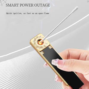 ไฟแช็คบุหรี่ไฟฟ้าขนาดเล็กสุดคลาสสิกสำหรับผู้ชายไฟแช็คบุหรี่ลวดความร้อนบุคลิกฮาโลวีนสำเร็จการศึกษาวันอีสเตอร์โลหะวันขอบคุณพระเจ้า - Product Image 5