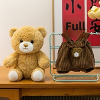 Adorable Ours en Peluche pour Bébé, Jouet Personnalisable avec Vêtements, Jouet Éducatif pour Enfants, Accepte Logo Personnalisé, Anti-Stress
