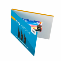 Fournisseur en gros de cartes LCD chinoises faites maison, écran de 3 pouces, brochure vidéo en cuir A6