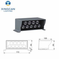 Lumière LED d'extérieur pour marches, jardin, balcon, allée, paysage, 6W-18W, étanche IP65, en aluminium, personnalisable, à intensité variable, garantie 3 ans