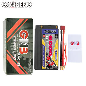 Batería LiPo GNB GAONENG 6000MAH 2S 7.6V HV 140C Shorty Pack 5.0mm Bullet Hard Case para Coches de Carreras RC a Escala 1:10 1:12 - Product Image 6