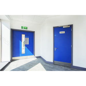 Portes <span class=keywords><strong>de</strong></span> <span class=keywords><strong>passage</strong></span> <span class=keywords><strong>de</strong></span> sécurité ignifuges en acier <span class=keywords><strong>de</strong></span> série personnalisée, design moderne, usage commercial, entrepôt extérieur, hôtel, école, finition - Product Image 6