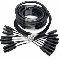 Câble serpent professionnel 8 canaux XLR mâle vers femelle