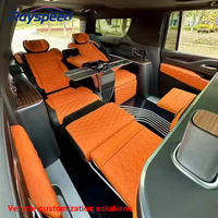 Cloison de séparation TV en cuir PU de luxe, personnalisée pour Vito W447 V Class Metris Sienna Hiace Escalade RS G008