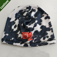 Bonnet d'hiver personnalisé en cuir de vachette pleine fleur à motif crâne, style casquette de marque pour homme, en satin, style décontracté, thermique, noir, type casque