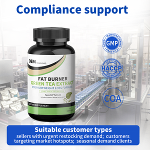Cápsulas de Extracto de Té Verde Orgánico con Fórmula y Empaque Personalizados, Suplementos Naturales Quemagrasas, Ventaja de Costo al por Mayor y Suministro Estable - Product Image 5
