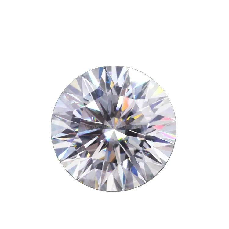 Tianyu Permata Super Putih DEF Top Clarity VVS1 Bulat 16 Hati dan Panah Memotong Batu Longgar Moissanite