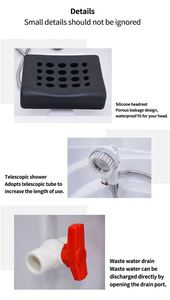 Automatic Hair Washing Machine Smart Hair Spa System 60L Water Storage Space-Saving Touchless Shampoo Basin for Scalp Care - Product Image 4