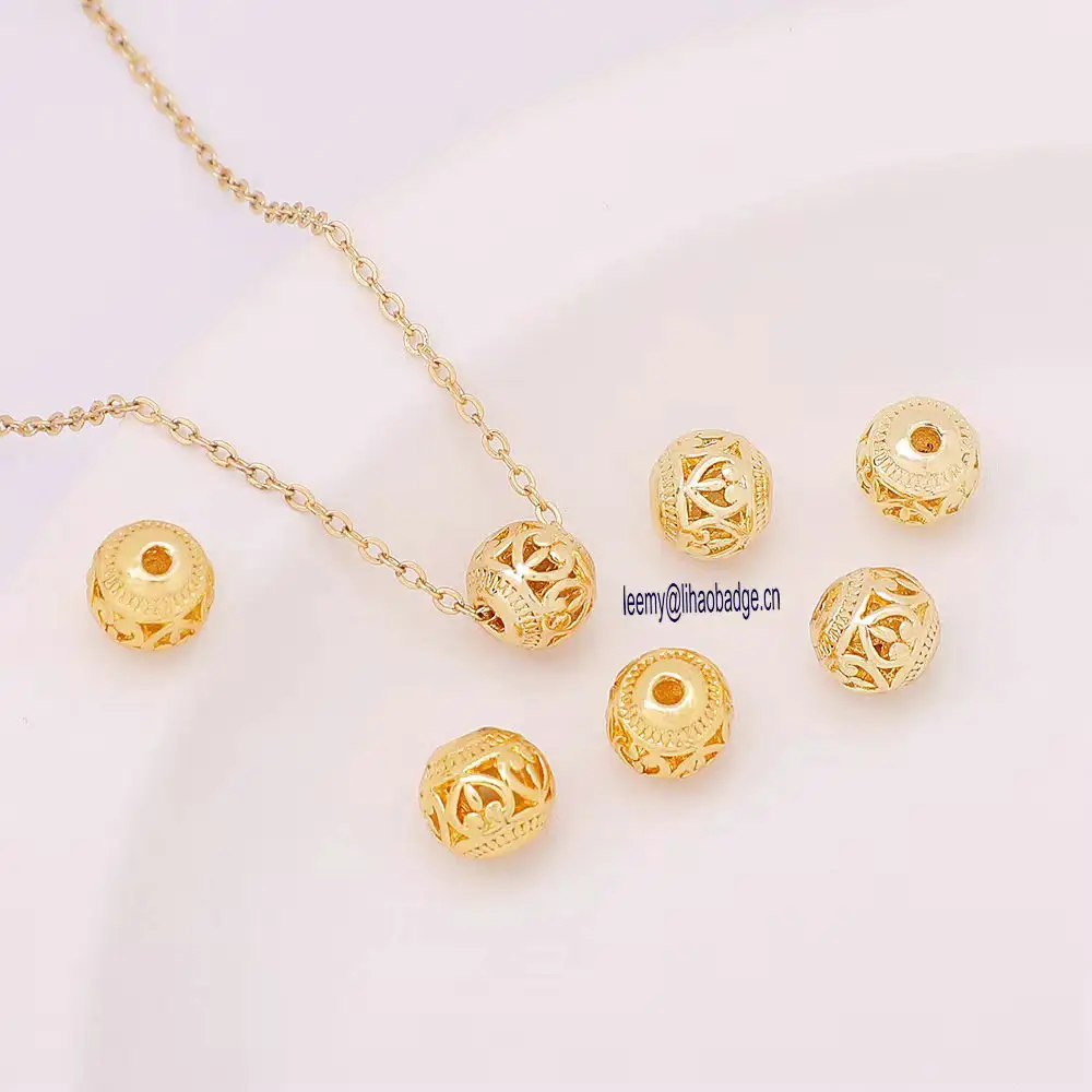 Necklace Pendant 2022 New Trendy Hollow Ball 18k Gold Plated Accessories Pendant Jewelry Chain Necklace