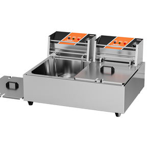 Large Single Tank 2 Baskets Fryer Electric Commercial Industrial Hot <strong>Dog</strong> Potato Chips <strong>Fish</strong> Fried Equipment Restaurant Fryer - Product Image 4