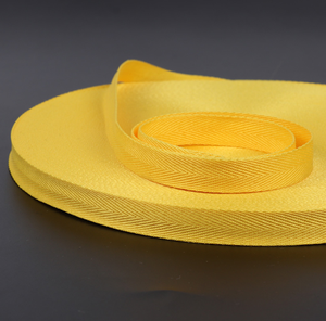 Handmade tùy chỉnh màu đỏ trắng sọc vàng Polyester Twill Ribbon độ bền cao Phụ kiện May mới sản phẩm vải - Product Image 3