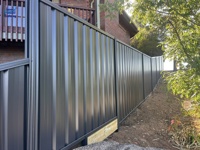 Personnalisé populaire australien Chic clôture jardin extérieur en aluminium zinc clôture métal STD PPGI acier Colorbond clôture