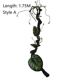 Lin Hongbin Artificial Vine Plant 1.75M Simulated Pothos <b>Leaves</b> Flexible <b>Wall</b> <b>Decoration</b> DIY Landscaping - Product Image 4