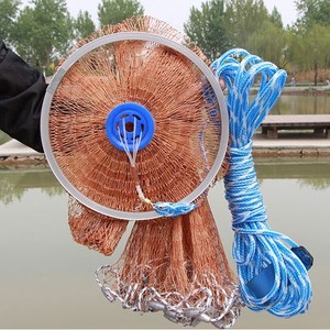 <span class=keywords><strong>Filet</strong></span> <span class=keywords><strong>de</strong></span> pêche à lancer à la main <span class=keywords><strong>de</strong></span> style américain en nylon, taille 10 pieds, avec cordon <span class=keywords><strong>de</strong></span> serrage chinois, pour appâts et petits poissons - Product Image 2