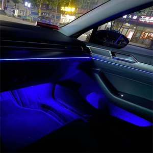 Per Volkswagen <span class=keywords><strong>Passat</strong></span> B8 2017-2021 30 colori Set di luci ambientali controllo pulsante originale LED nuova lampada atmosfera - Product Image 5