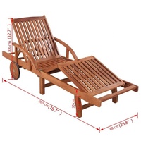 Chaise de Patio pliante en bois d'acacia massif