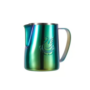 Pichet à <span class=keywords><strong>lait</strong></span> Jibbi Barista de 400 ml, pichet à mousse de <span class=keywords><strong>lait</strong></span> pour l'art du latte, expresso, cappuccino, pichet à mousse de <span class=keywords><strong>lait</strong></span> - Product Image 5