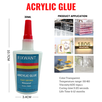 OEM ODM 30ML Colle Acrylique Forte Instantanée Adhésif PMMA Transparent pour ABS PVC Plexiglas Plastique Réparation Étanche