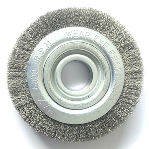 <span class=keywords><strong>Brosse</strong></span> à fil d'acier serti <span class=keywords><strong>pour</strong></span> <span class=keywords><strong>meuleuse</strong></span> d'angle, 6000 tr/min max, <span class=keywords><strong>pour</strong></span> élimination de la rouille, de l'oxyde et de la peinture, <span class=keywords><strong>disque</strong></span> de polissage - Product Image 4