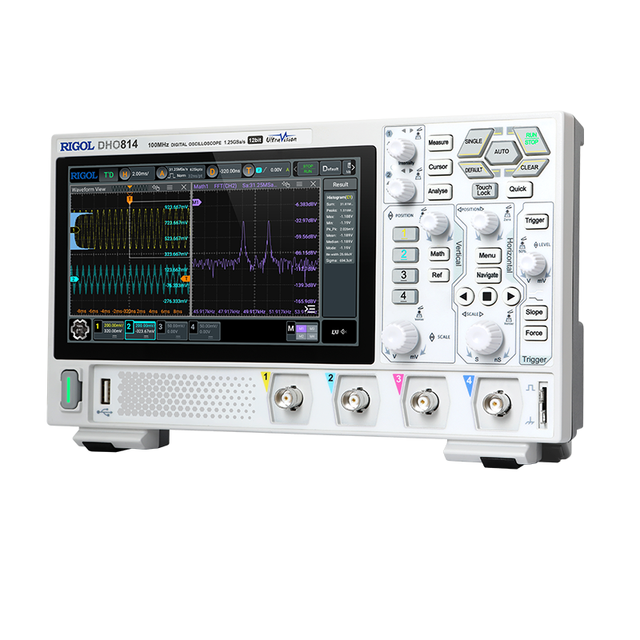 RIGOL DHO804 4 Channel 70Mhz Digital Oscilloscope High-resolution 1.25GSa/s Sample Rate
