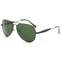 Lunettes de soleil classiques RB 3026, verres verts, monture en métal noir, UV400, unisexe, pour la conduite en extérieur