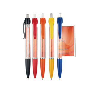 Bolígrafo Retráctil de Plástico Promocional Personalizado con Bandera Publicitaria - Product Image 2