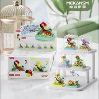 Nouveautés Jouets Animaux - Modèles d'Insectes et d'Oiseaux, Ensembles de Blocs de Construction Miniatures à l'Échelle 1:36, Décorations DIY pour Noël, Jouets Éducatifs