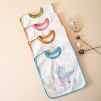 Bavoirs de brossage de dents pour enfants en polaire corail, imprimés de dessins animés mignons, doux, absorbants, écologiques et réutilisables – Vente en gros pour fabricants