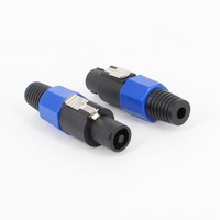 Kabel Speaker Panggung 4-Core Konektor SpeakON Kabel Audio untuk Sistem Speaker Amplifier