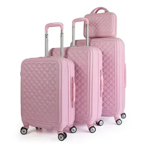 Vintage Maletas Custom Colorful ABS Luggage Sets Hard Case Suitcase Travel Bag With Trolley