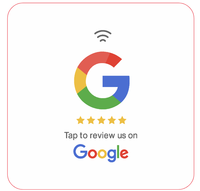 Tarjeta de Acrílico NFC para Redes Sociales y Reseñas de Google, Chip RFID de 13.56MHz, URL Programable, Resistente al Agua, con Soporte y Adhesivo
