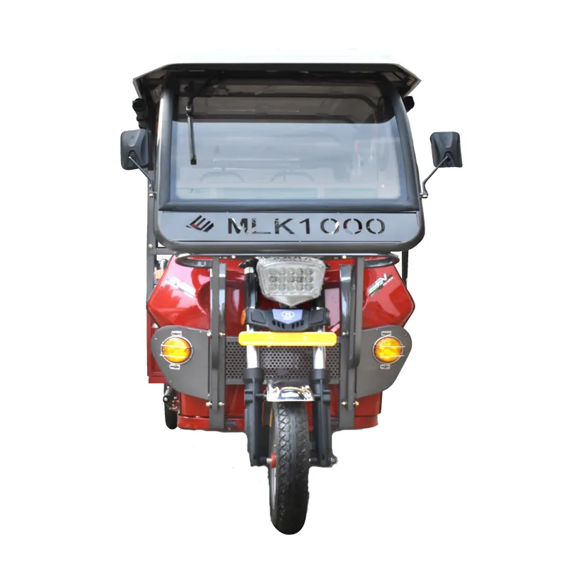 Triciclo para motocicleta eléctrica, triciclo eléctrico de 1000W de tres ruedas para pasajeros, triciclo y auto e rickshaw TukTuk para adultos