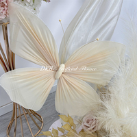 Fleurs géantes artificielles en gaze en forme de papillon, personnalisables, pour mariage, remise de diplôme, Nouvel An chinois, scène